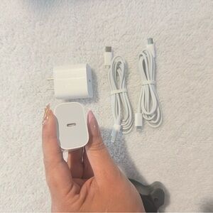 Pack of 3 Fast Charging Chargers (20W USB-C + Lightning Cable) New In Box